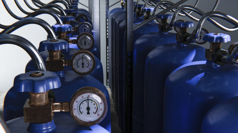 3d-rendering-gas-cylinder